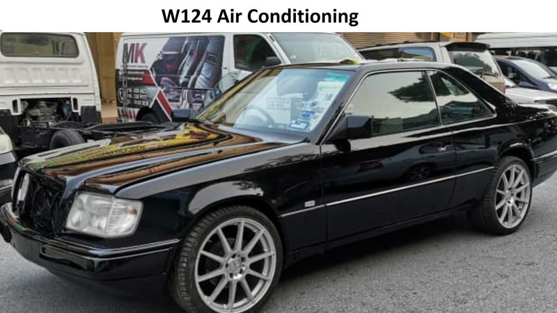 Mercedes W124 C124 air conditioning regas